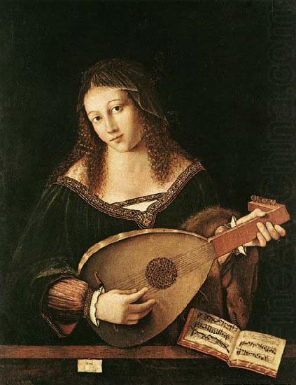Woman Playing a Lute, BARTOLOMEO VENETO